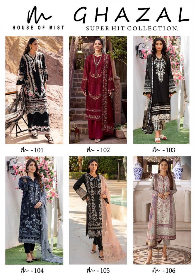 Ghazal Super Hit Collection Karachi Cotton Dress Material Wholesale Market In Surat